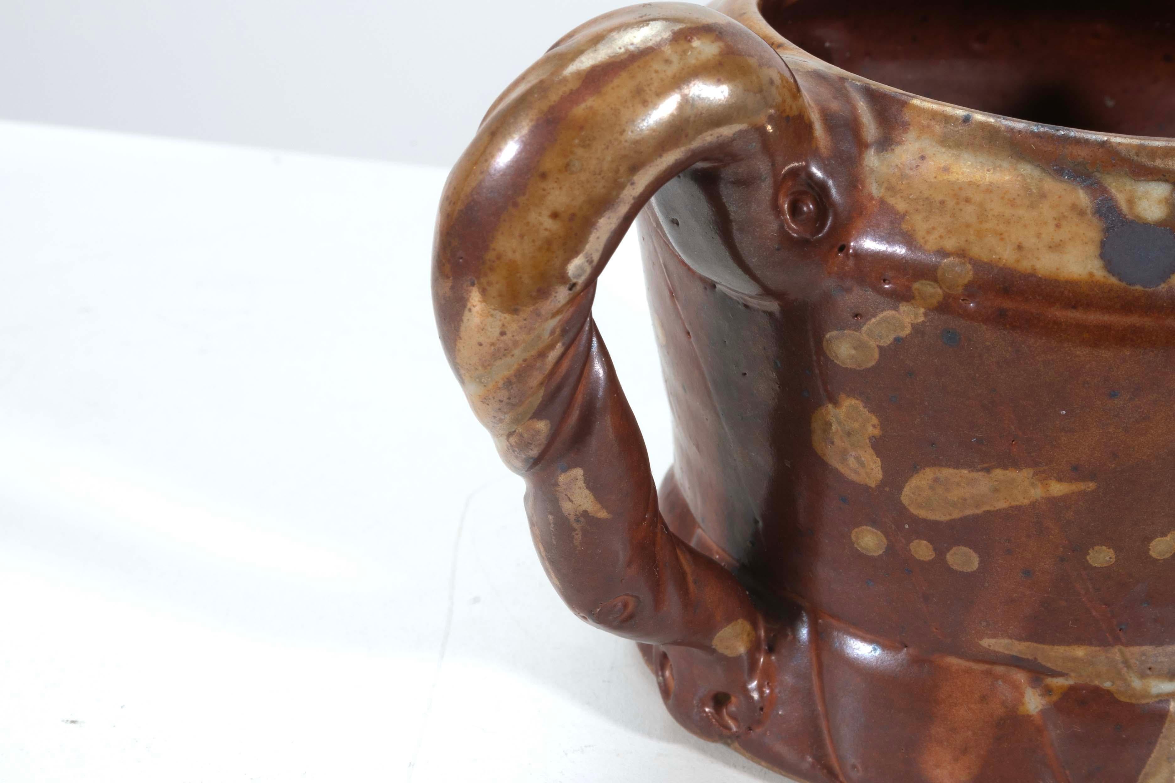Portazucchero e lattiera in ceramica di John Glick con timbro Plum Tree Pottery in vendita 1
