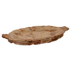 Plat de présentation moderniste en céramique émaillée Plum Tree Pottery de John Glick