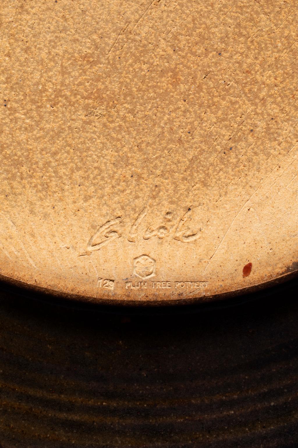 John Glick Plum Street Pottery Ceramic Charger Monumental For Sale 1