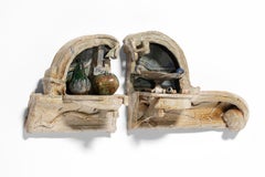 Alfarería Plum Tree de John Glick  "Serie de repisas de pared"