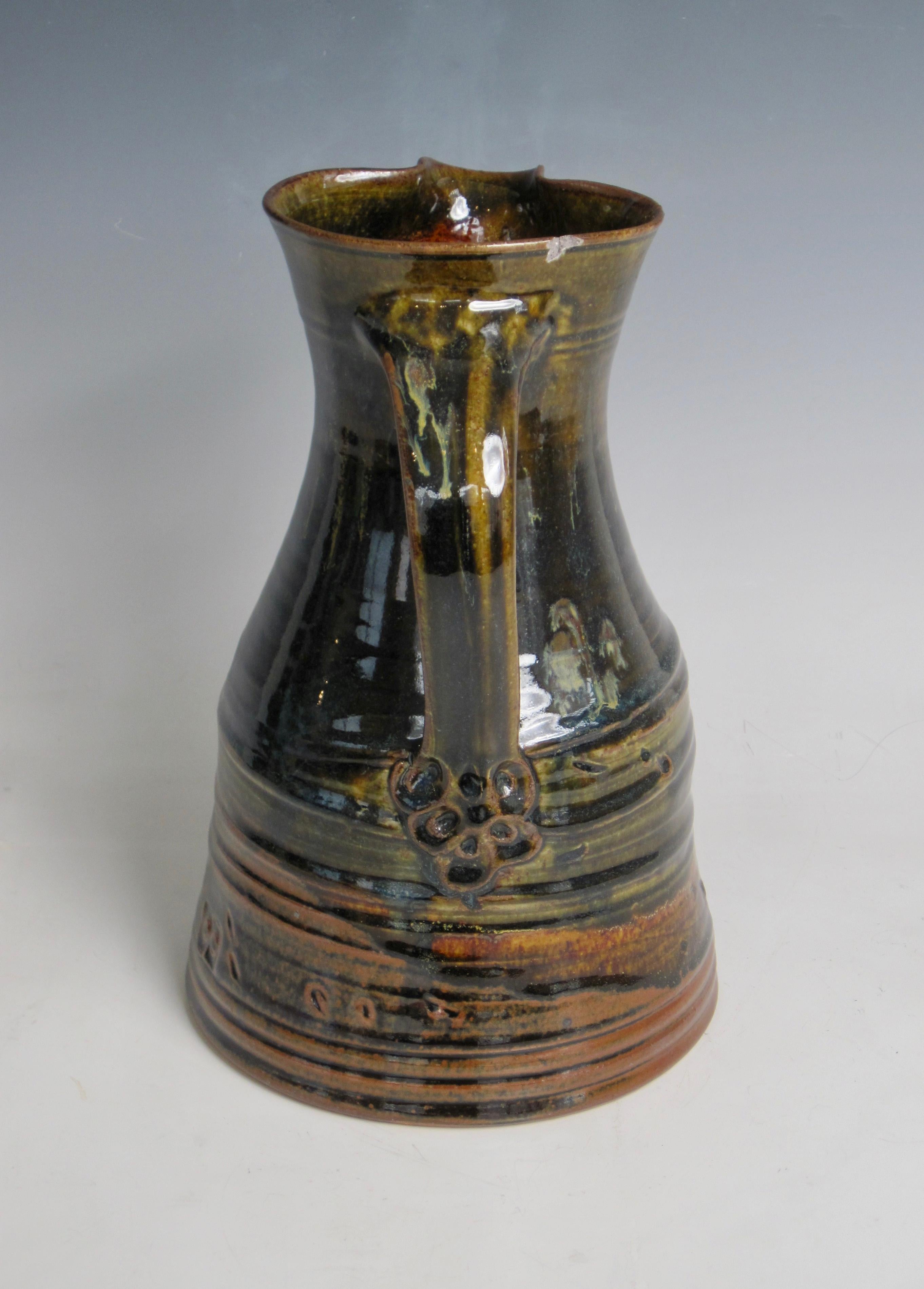Fin du 20e siècle Pichet en poterie John Glick en vente