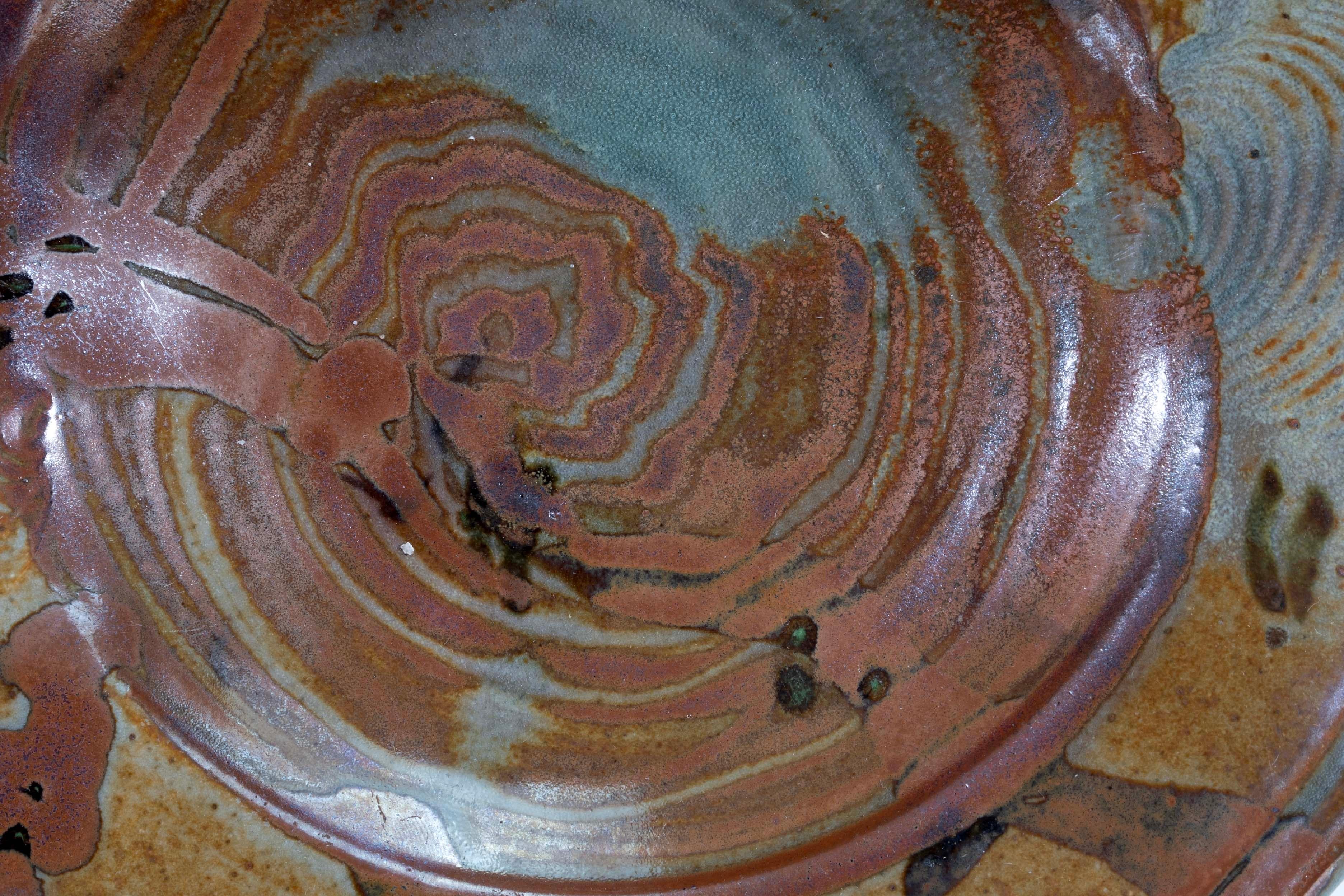 John Glick Set of 3 Ceramic Stoneware Small Plates Signed 8