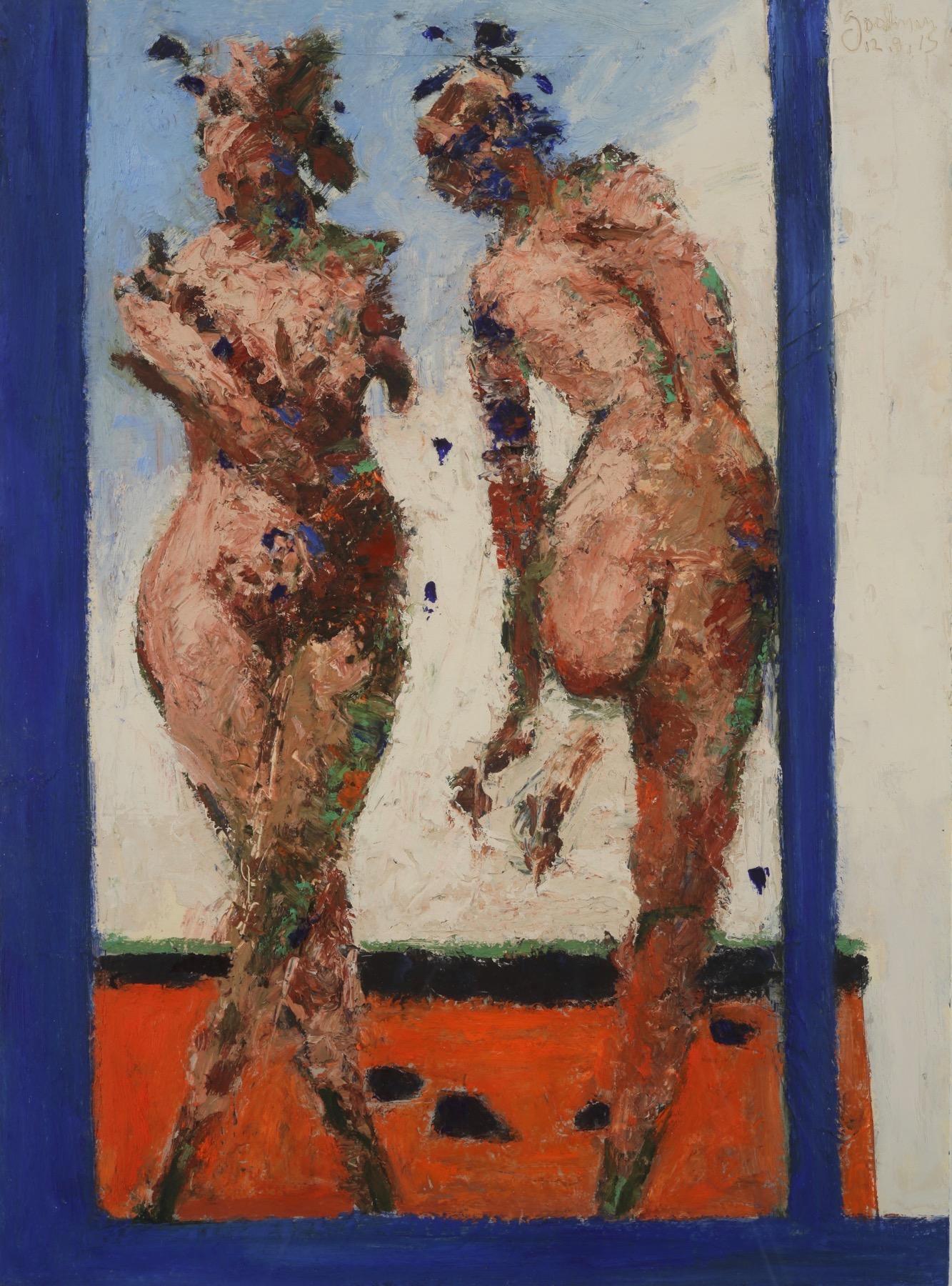 John Goodman Figurative Painting - Two Figures No. 5, 2015