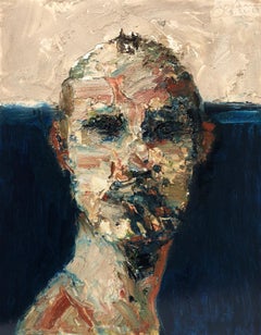 Head No. 8, 2018 - oil on wood panel