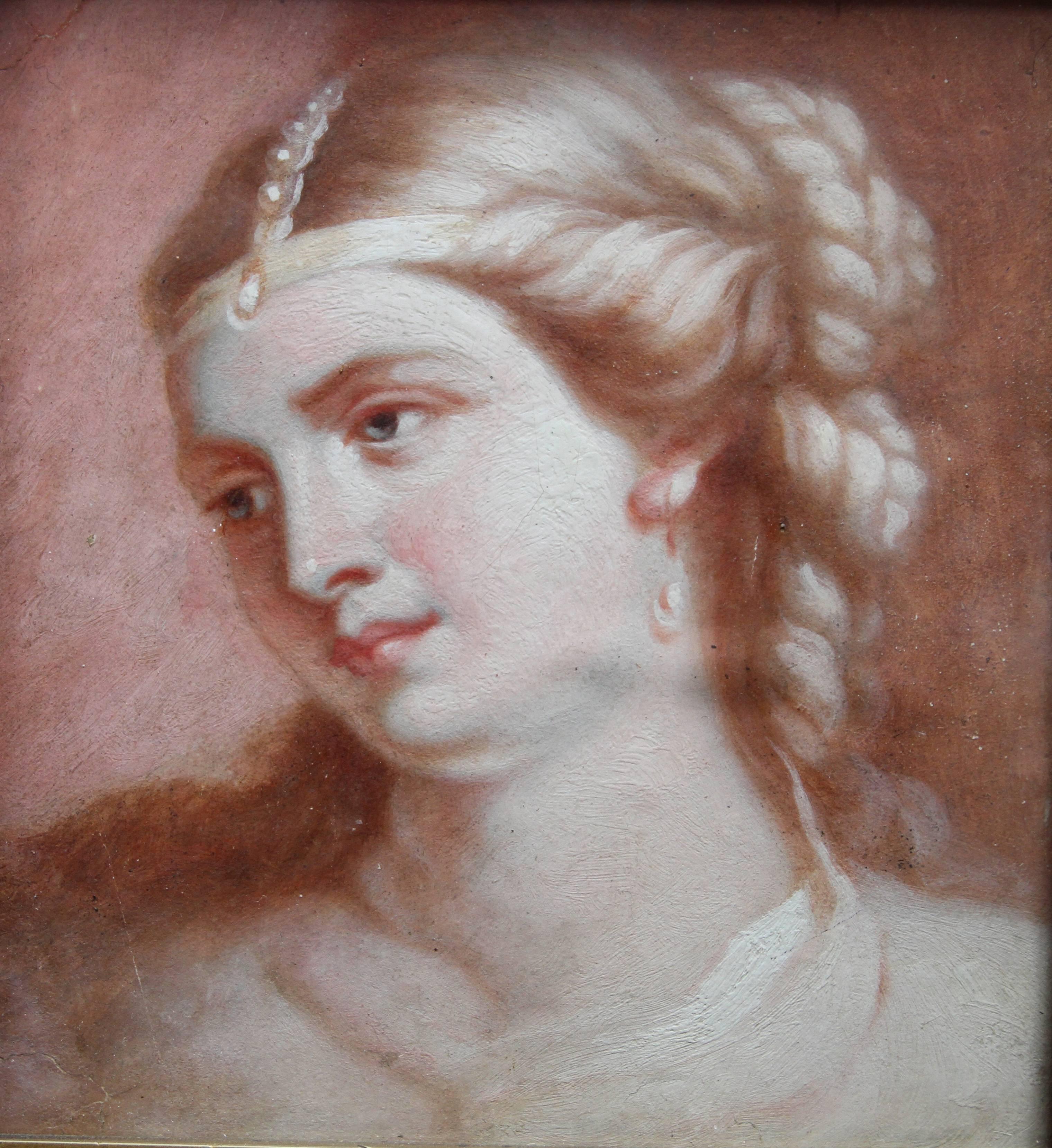 Portrait d'une femme - Peinture à l'huile d'un maître écossais ancien par le président de l'RSA - Painting de John Gordon Watson