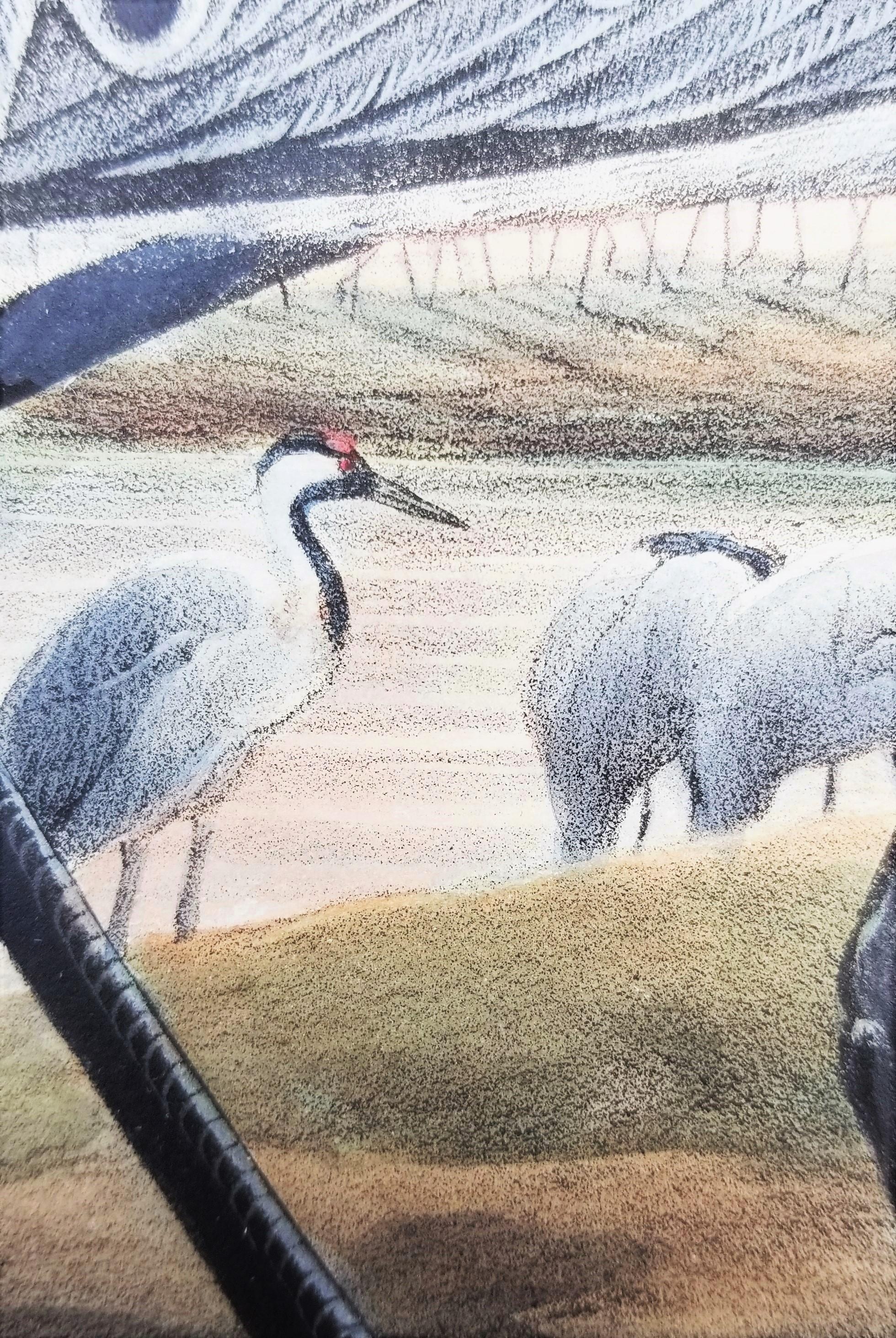 Grus Cinerea (Grulla común) /// Litografía de John Gould Ornitología Aves Animales en venta 12