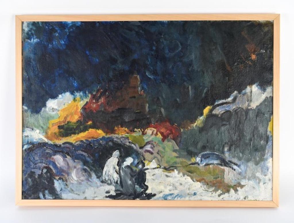 Lots Ehefrau wandte sich einem Salzstreuer zu – Painting von John D. Graham