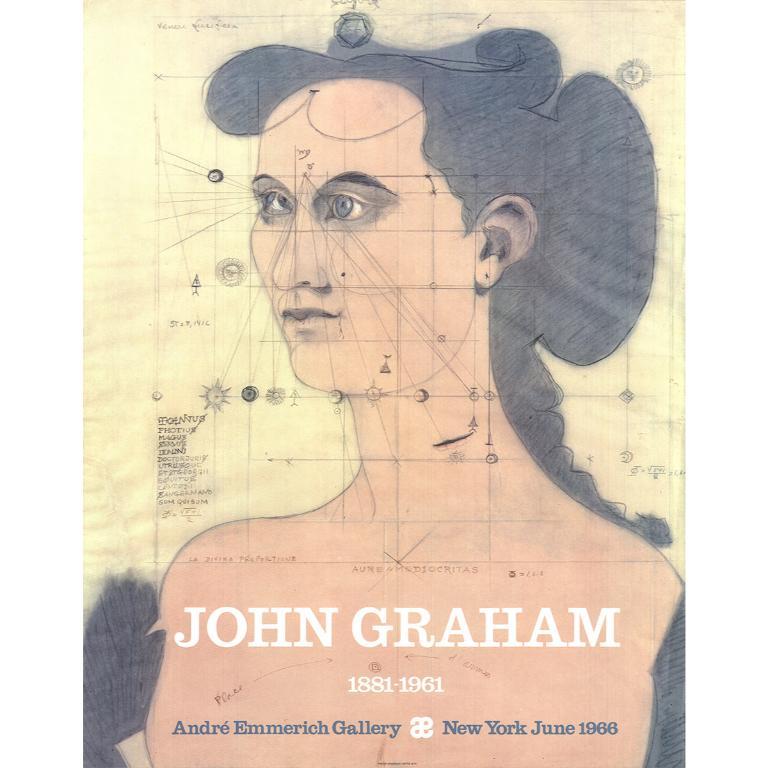 John Graham 'Galería Andre Emmerich' 1966- Cartel - Print de John D. Graham