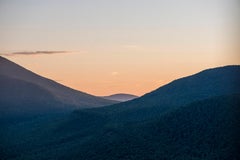 Sunset de montagne doux (Photographie numérique archivistique de paysage aérien)