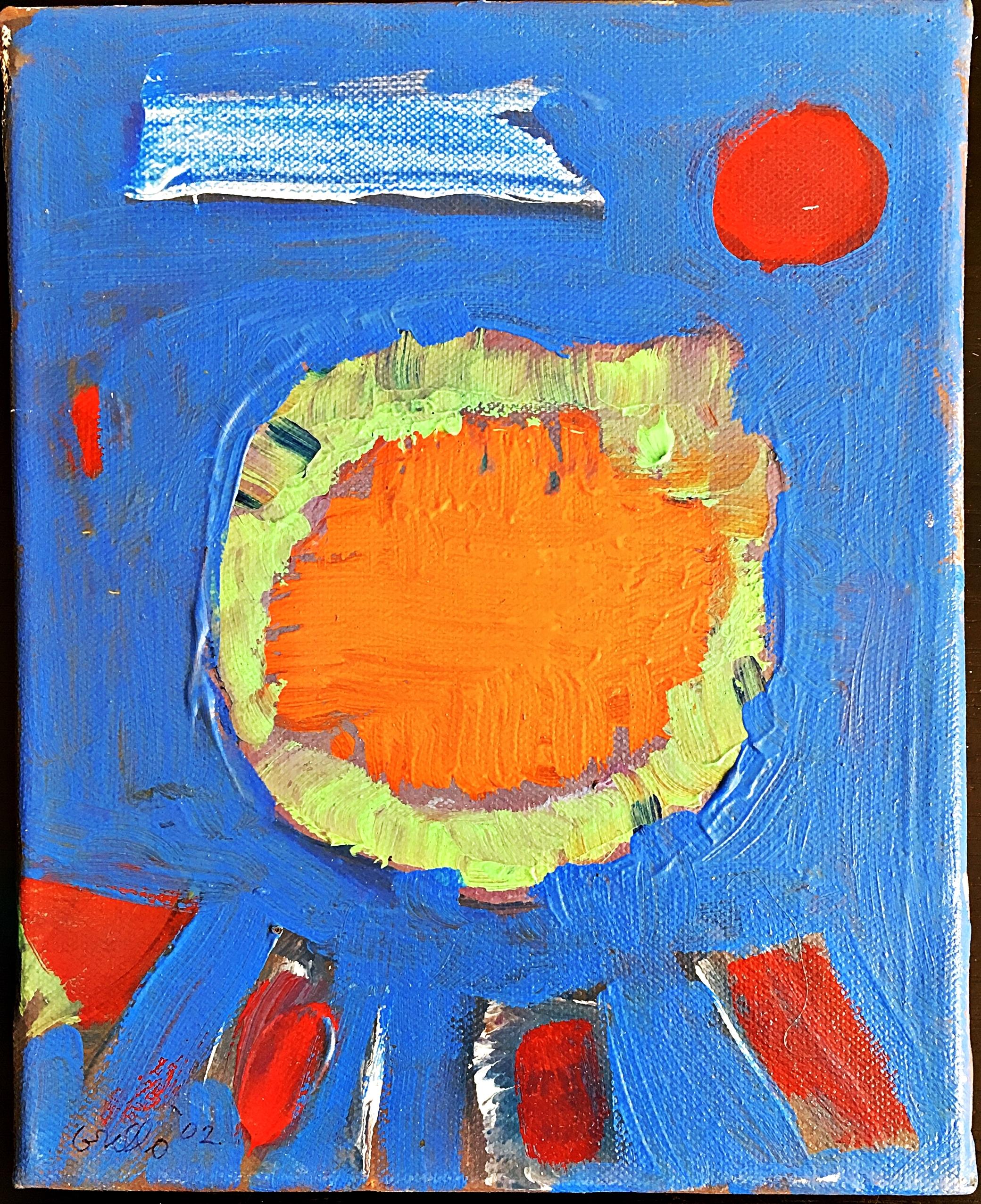 Abstract Painting John Grillo - Magnifique peinture expressionniste abstraite d'un peintre de renom, bonne provenance