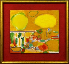 "Paesaggio intimo II" John Grillo, Paesaggio astratto espressionista luminoso