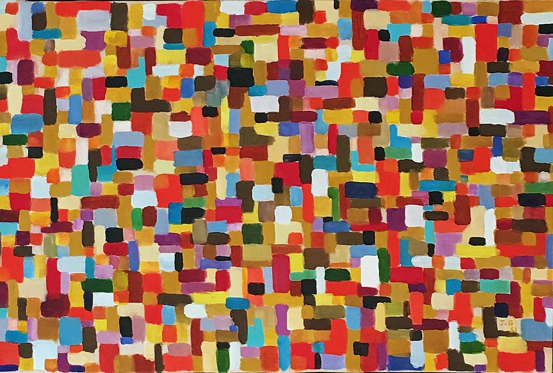 John Grillo Abstract Painting - Untitled, from the Mosaic Series