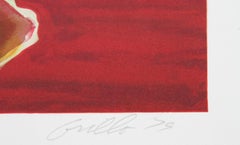 Claveles, bodegón serigrafiado por John Grillo