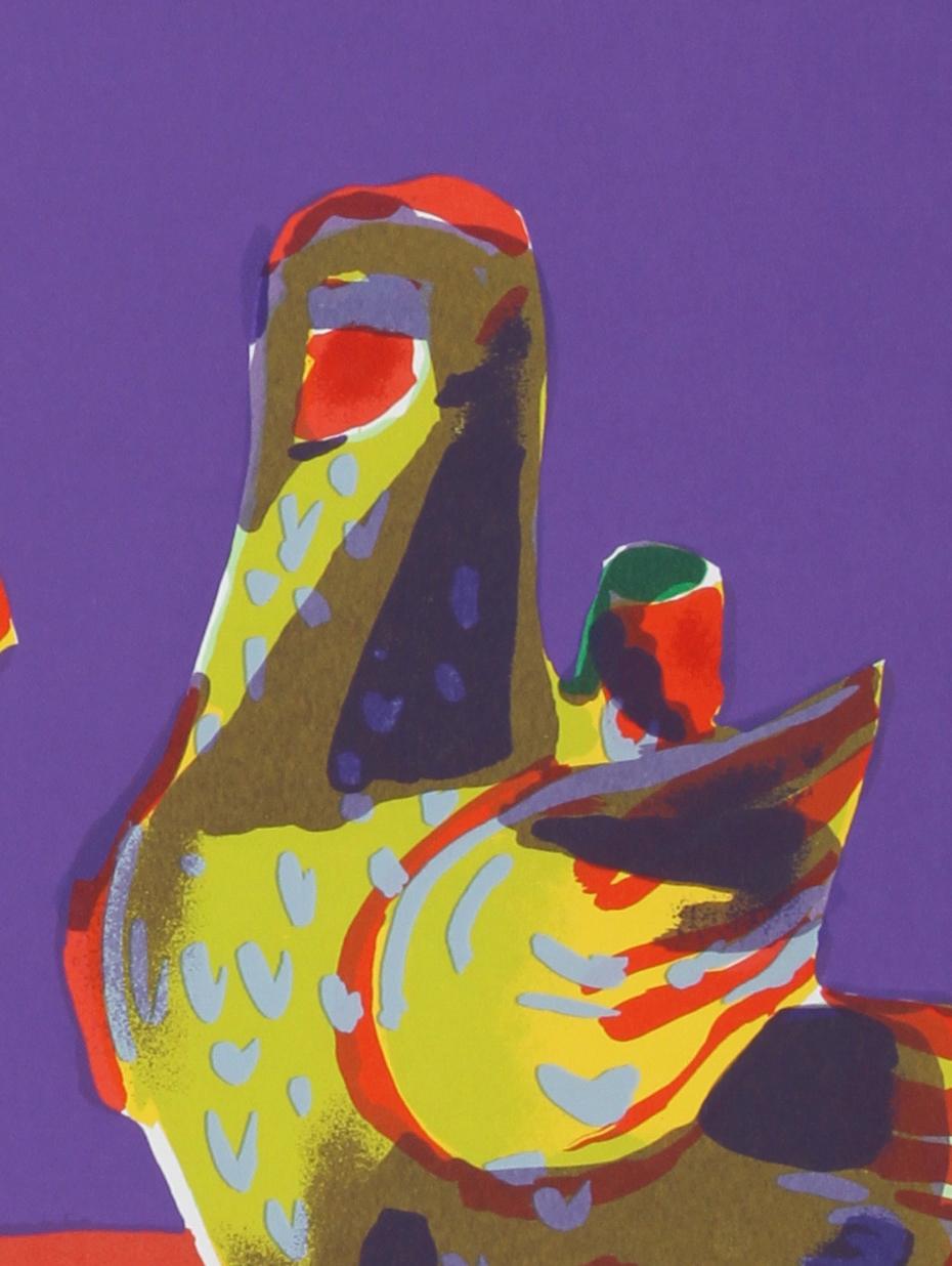 Pajaro (Lampe verte), sérigraphie Pop Art de John Grillo en vente 2
