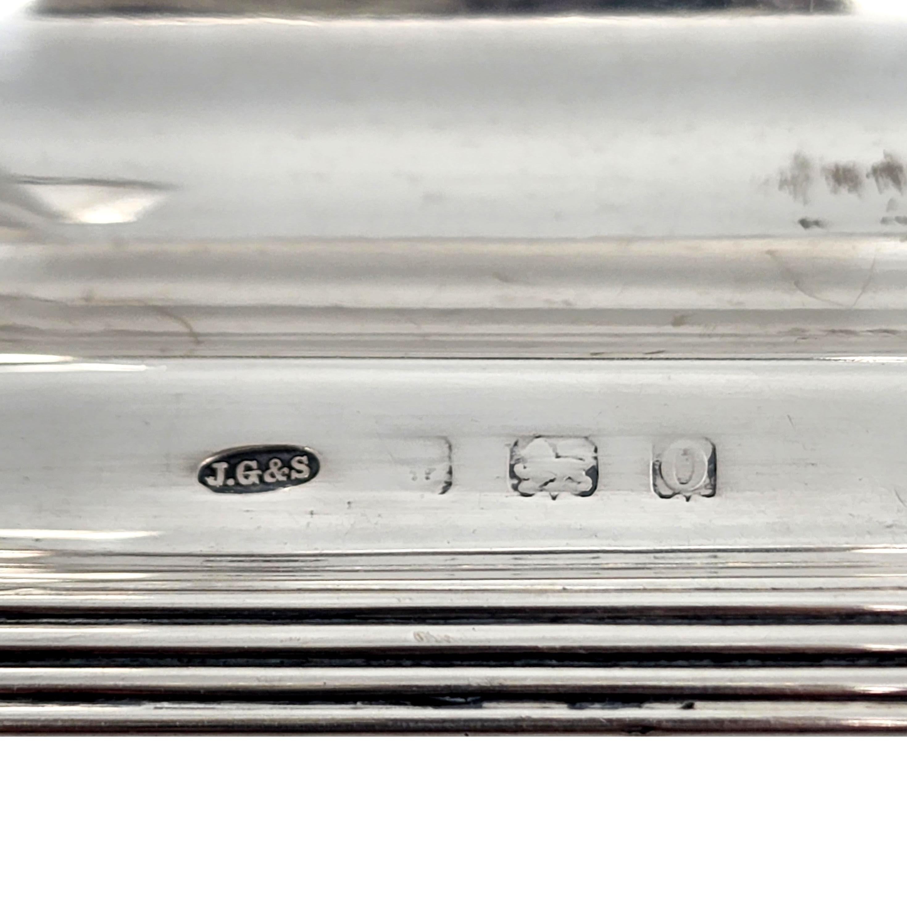 John Grinsell & Sons Birmingham Inghilterra Set da scrivania con calamaio in argento in vendita 6