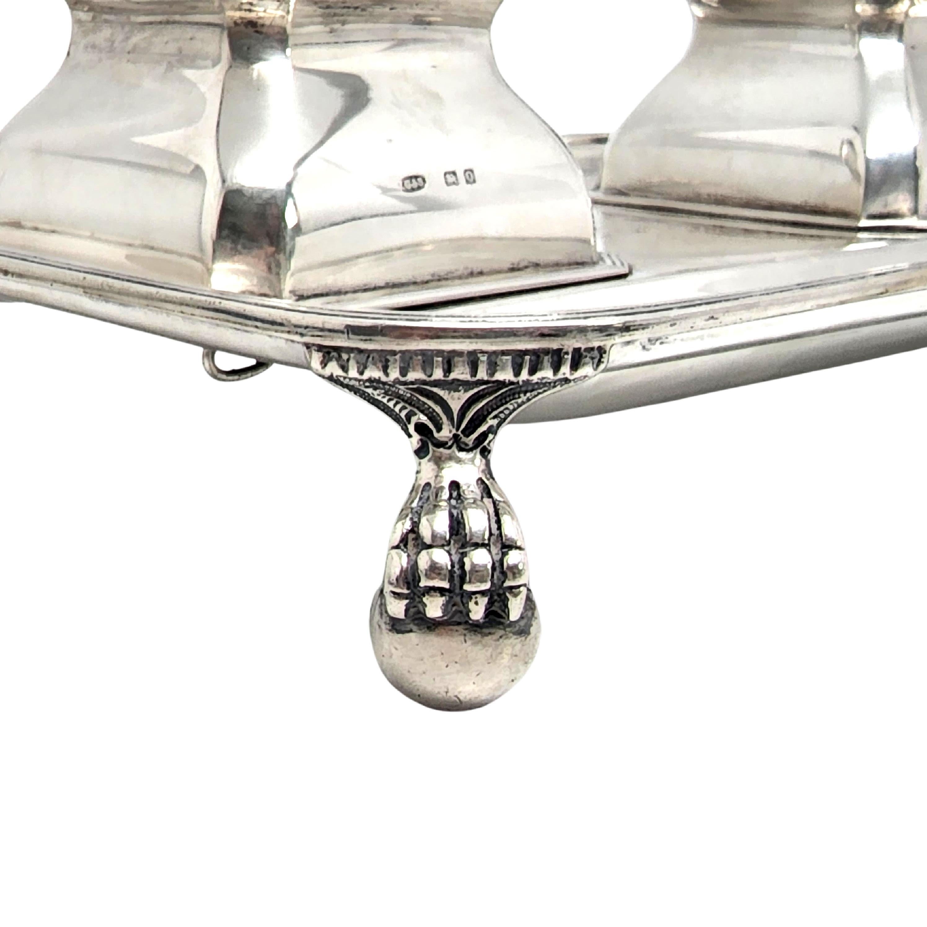 John Grinsell & Sons Birmingham Inghilterra Set da scrivania con calamaio in argento in vendita 4