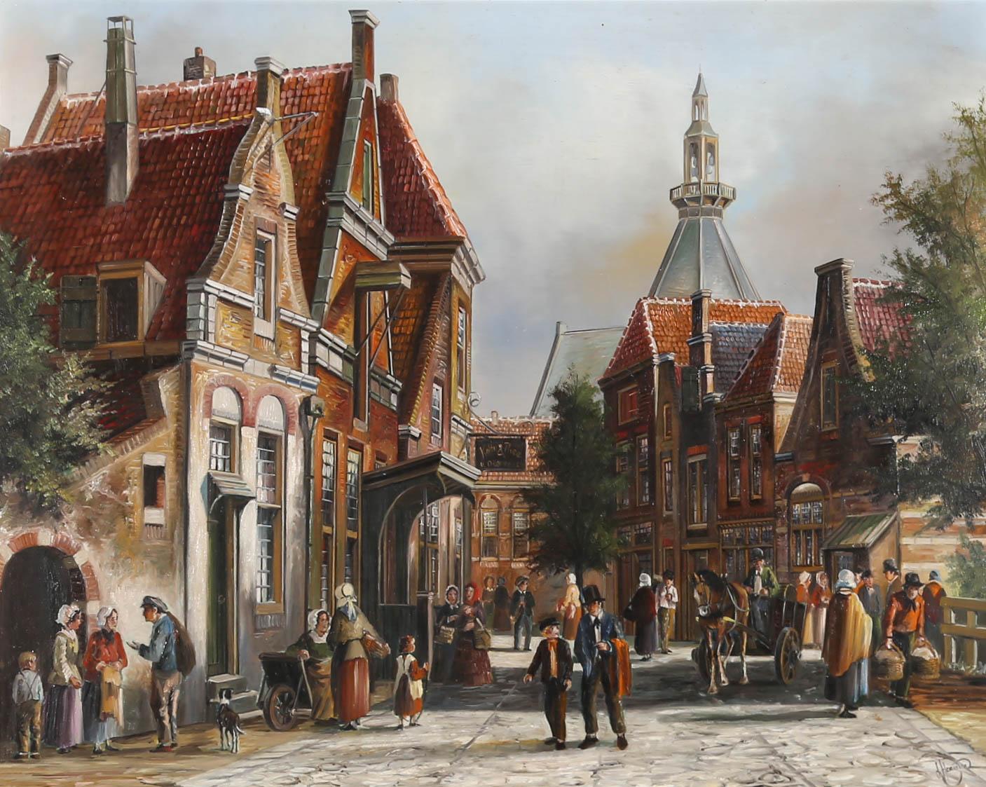 John Haanstra (b.1940) - 20th Century Oil, Oude Haarlem 2