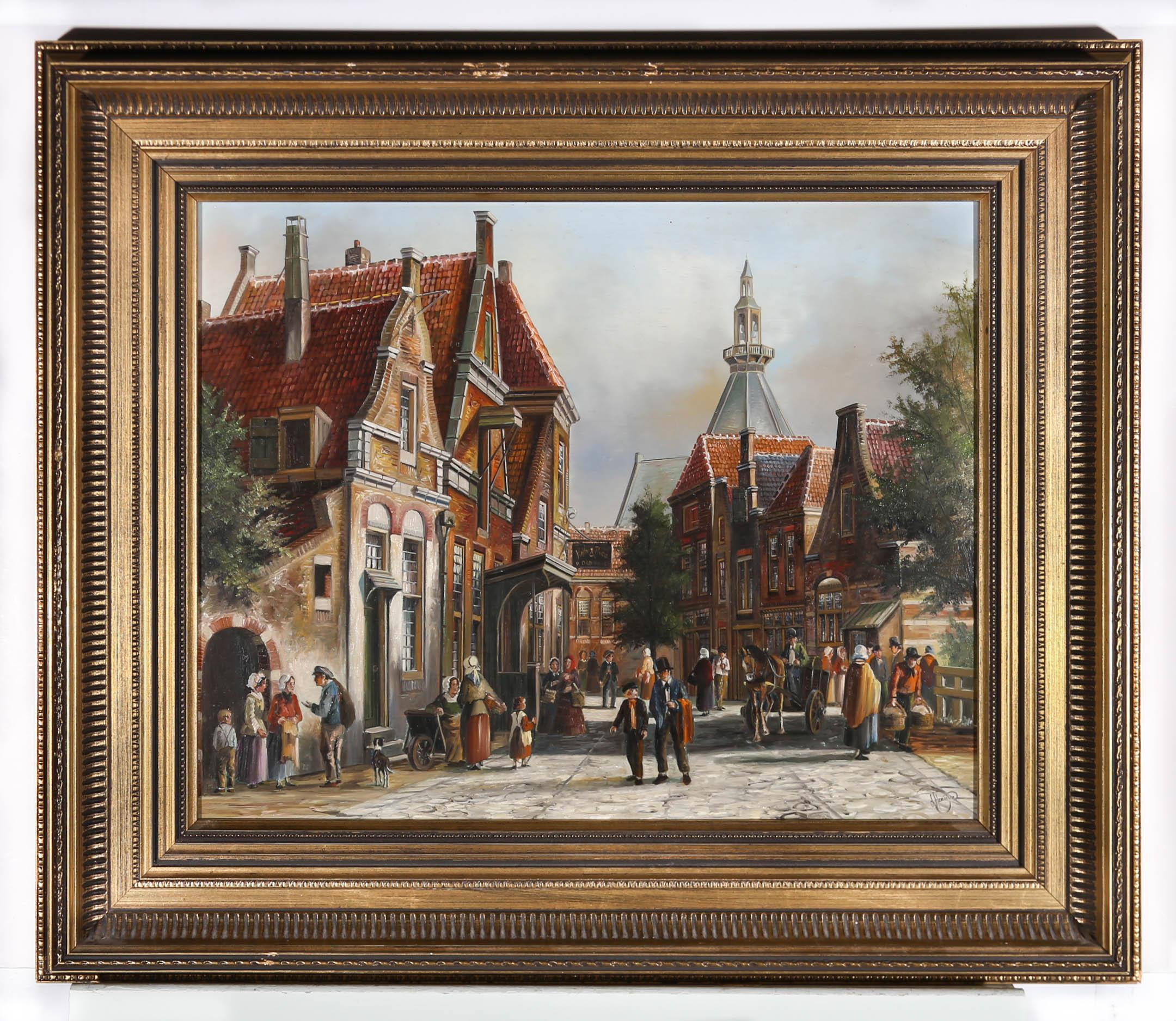 John Haanstra (b.1940) - 20th Century Oil, Oude Haarlem 3