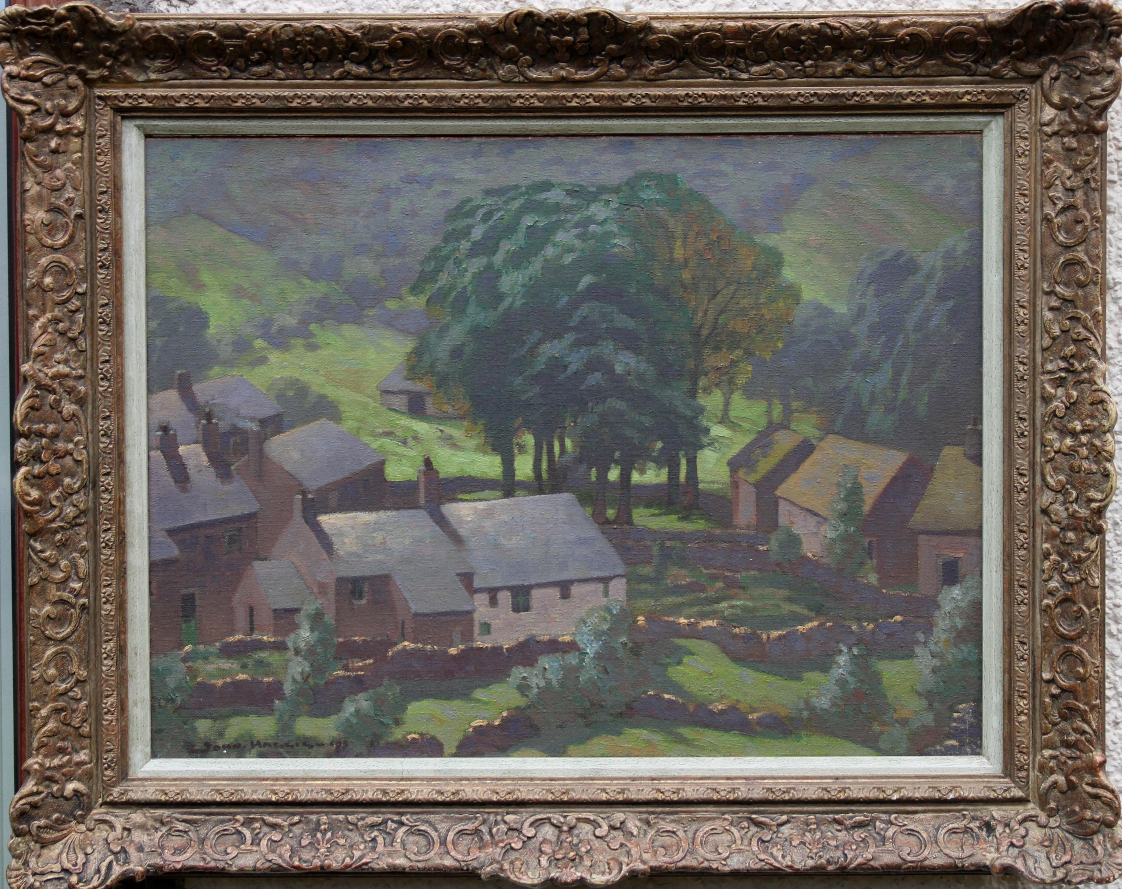 Lake District - British art 30s Post Impressionist summer landscape oil painting 4