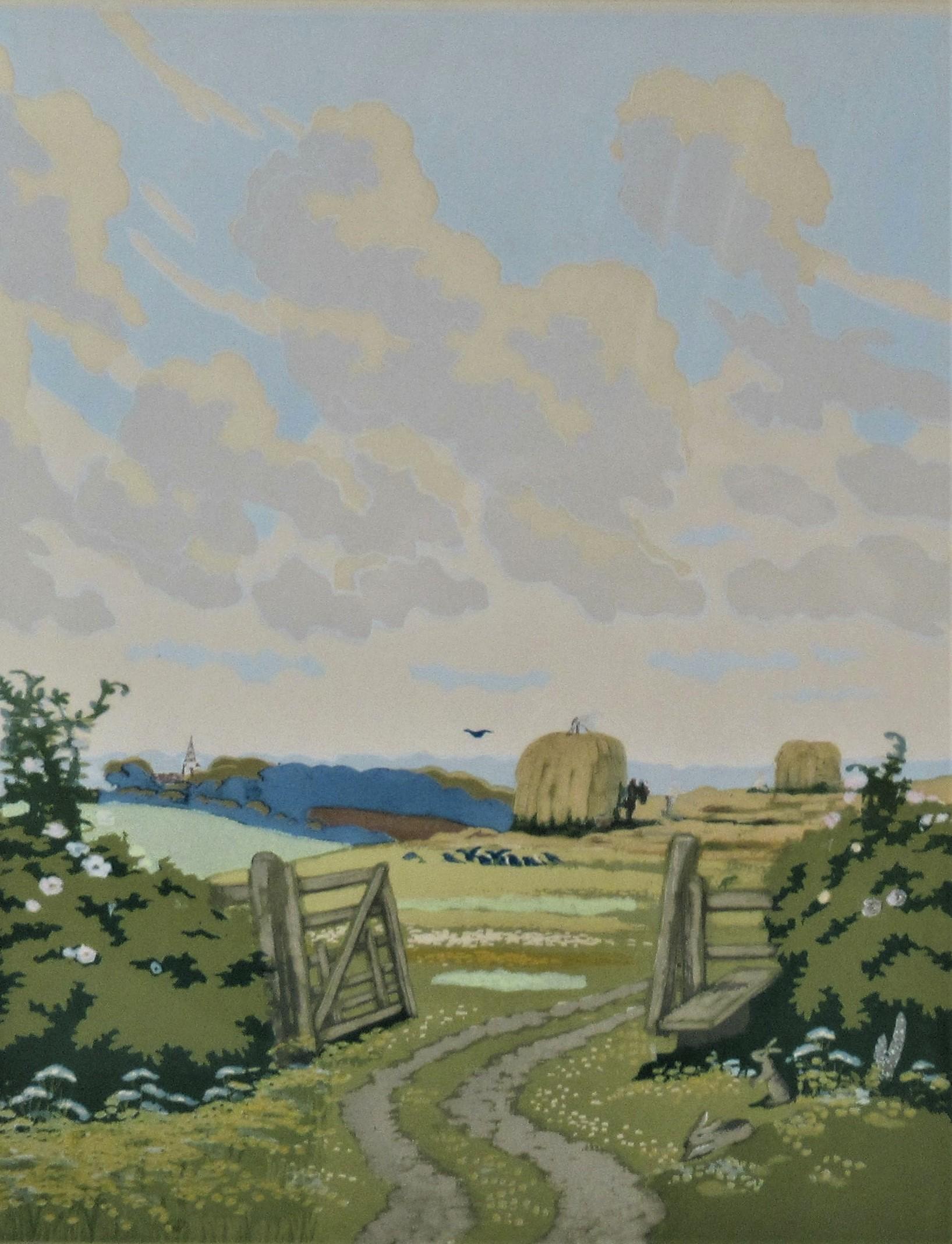 Gate mit offenem Öffnung – Print von John Hall Thorpe