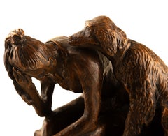 Angel By My Side Bronze Sculpture, Signed, Edition 2/50, 21st Century
