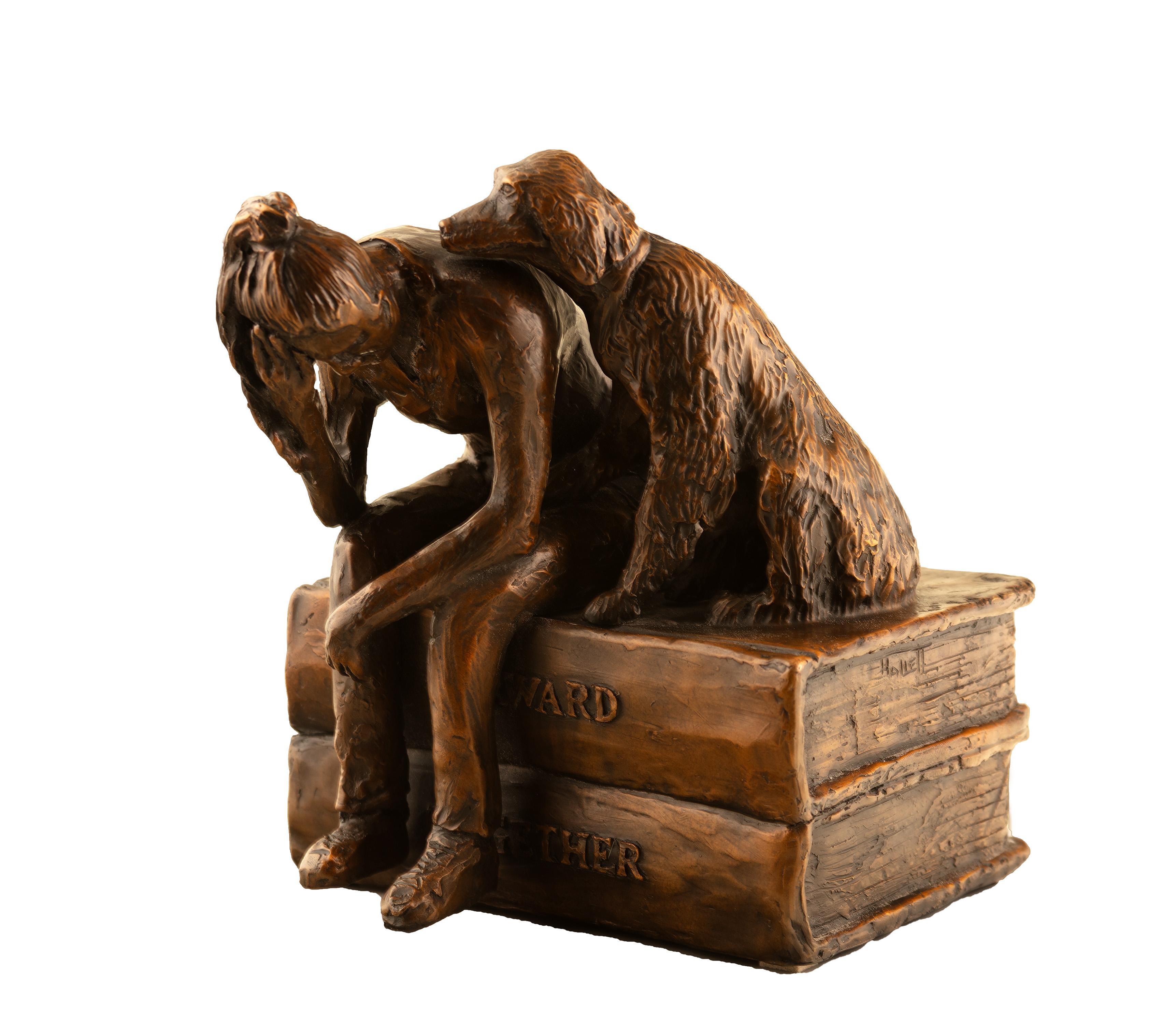 Angel By My Side - Sculpture by John Hallett