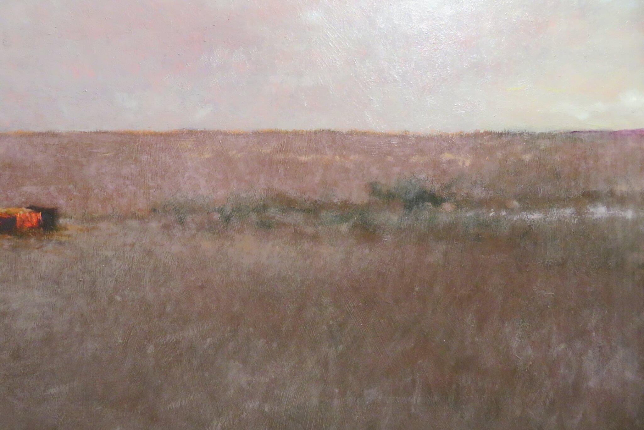 Original SCOTTISH Impressionist Ölgemälde KATZENFÜTTERUNG IM WINTER GALLOWAY im Angebot 1