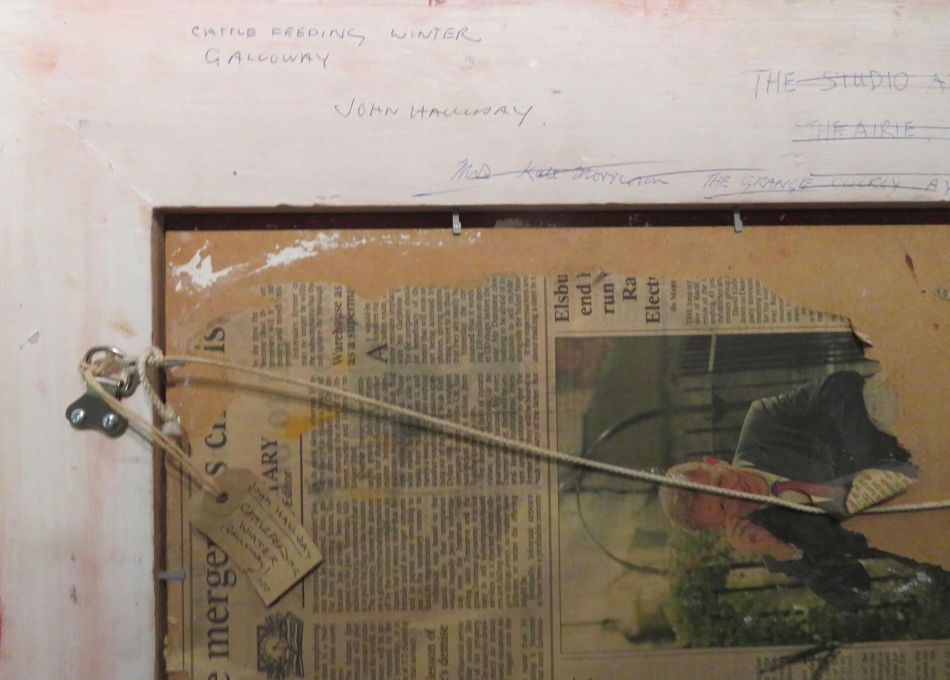 Original SCOTTISH Impressionist Ölgemälde KATZENFÜTTERUNG IM WINTER GALLOWAY im Angebot 2