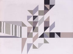 Abstract No.1 by Mid Century British artist John Hambleton Holdcroft, geometric
