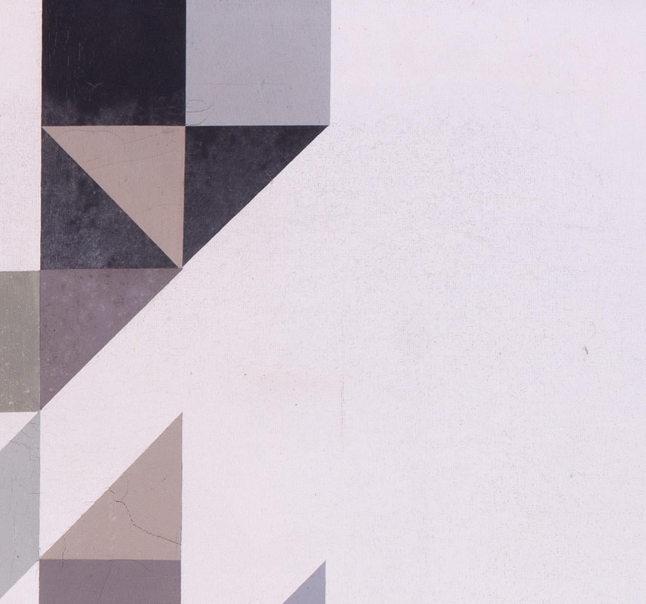 Abstract No.1 by Mid Century British artist John Hambleton Holdcroft, geometric For Sale 1