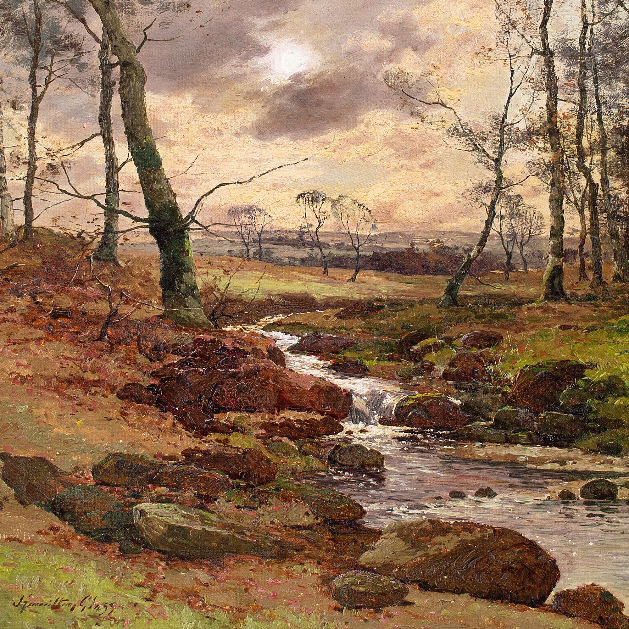John Hamilton Glass SSA, Scottish Landscape With River, Oil Painting 4