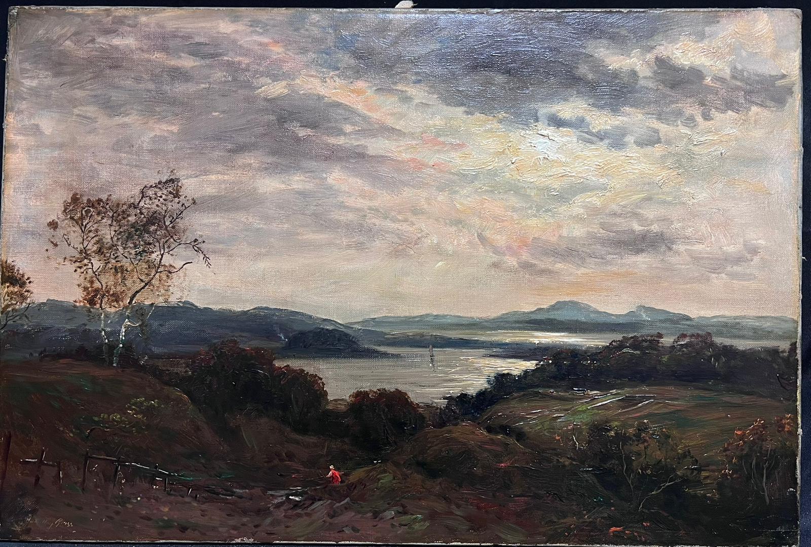 Benderloch, Argyllshire
by John Hamilton Glass (British, fl.1890-1925)
signed 
oil on canvas, unframed
canvas: 16 x 24 inches
inscribed verso
provenance: private collection, England
condition: overall good and sound condition 