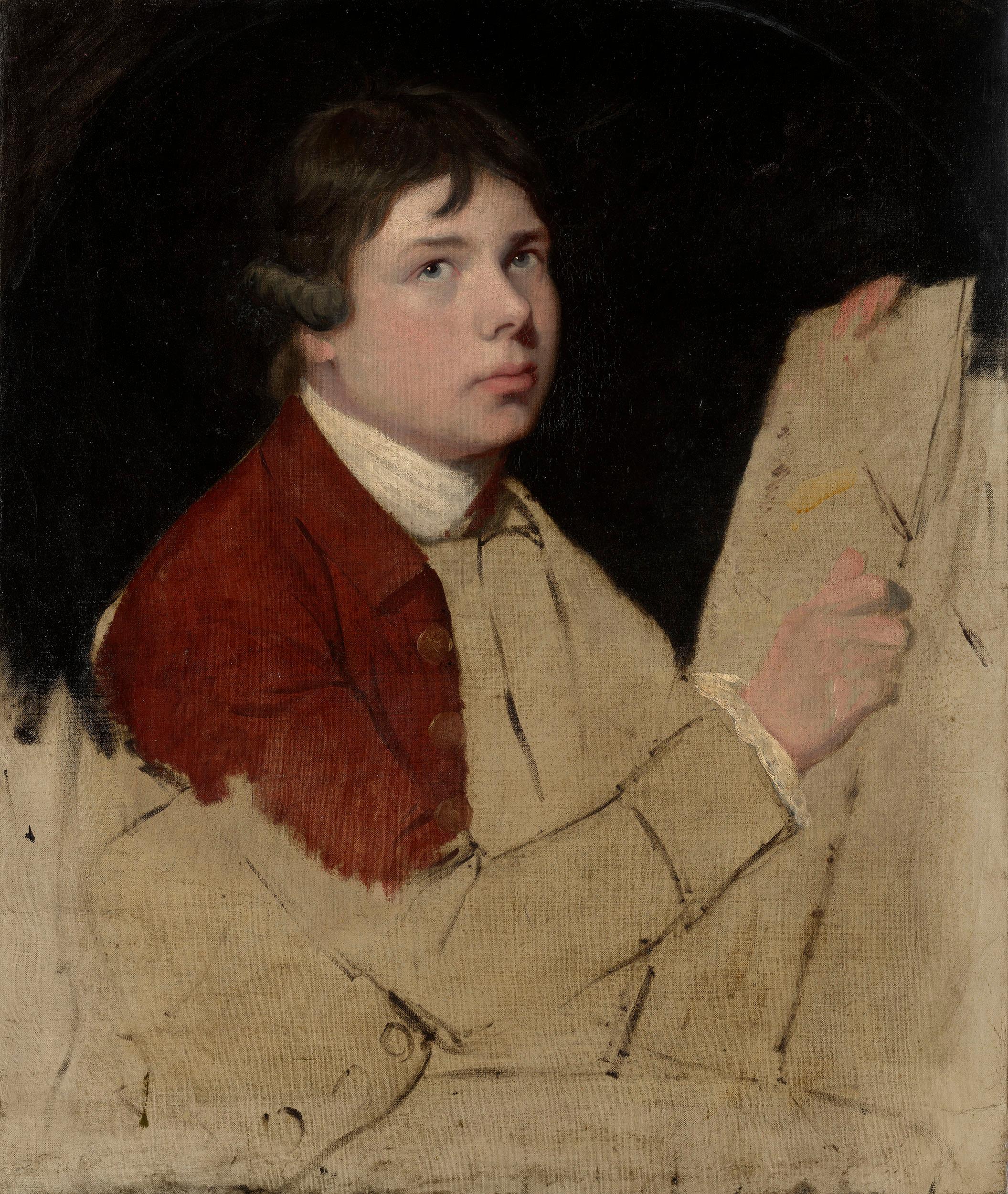 Self-Portrait - Painting by John Hamilton Mortimer