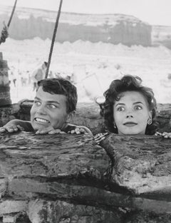 Natalie Wood and Patrick Wayne Goofing Around on Set