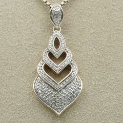 John Hardy 0.54ct Diamond Pave Naga Pendant in Sterling Silver, NBP66522DIX16-18