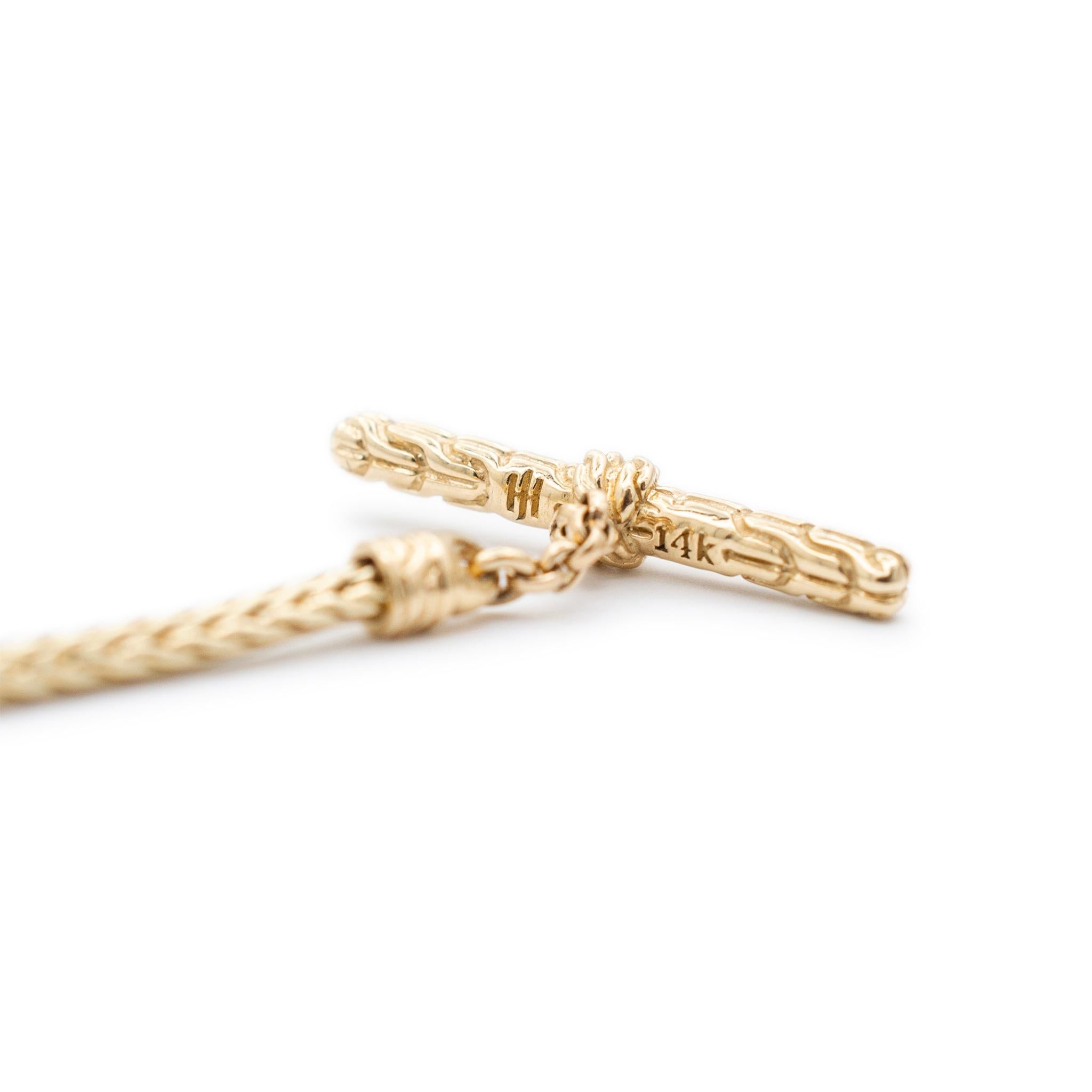 John Hardy 14K Yellow Gold Classic Chain Mini Heart Pendant Necklace 2