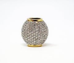 John Hardy 1.50 Carat Pave Diamond Necklace Enhancer / Pendant 18 Karat Gold