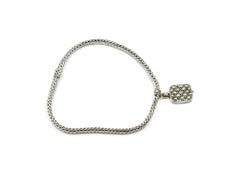 John Hardy 18 Karat Gold and Sterling Silver Reversable Dot Locket Necklace