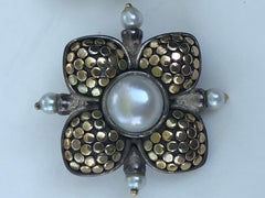 John Hardy 18 Karat SS Pearl Earrings