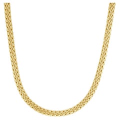 John Hardy 18 Karat Yellow Gold Diamond Classic Chain Necklace