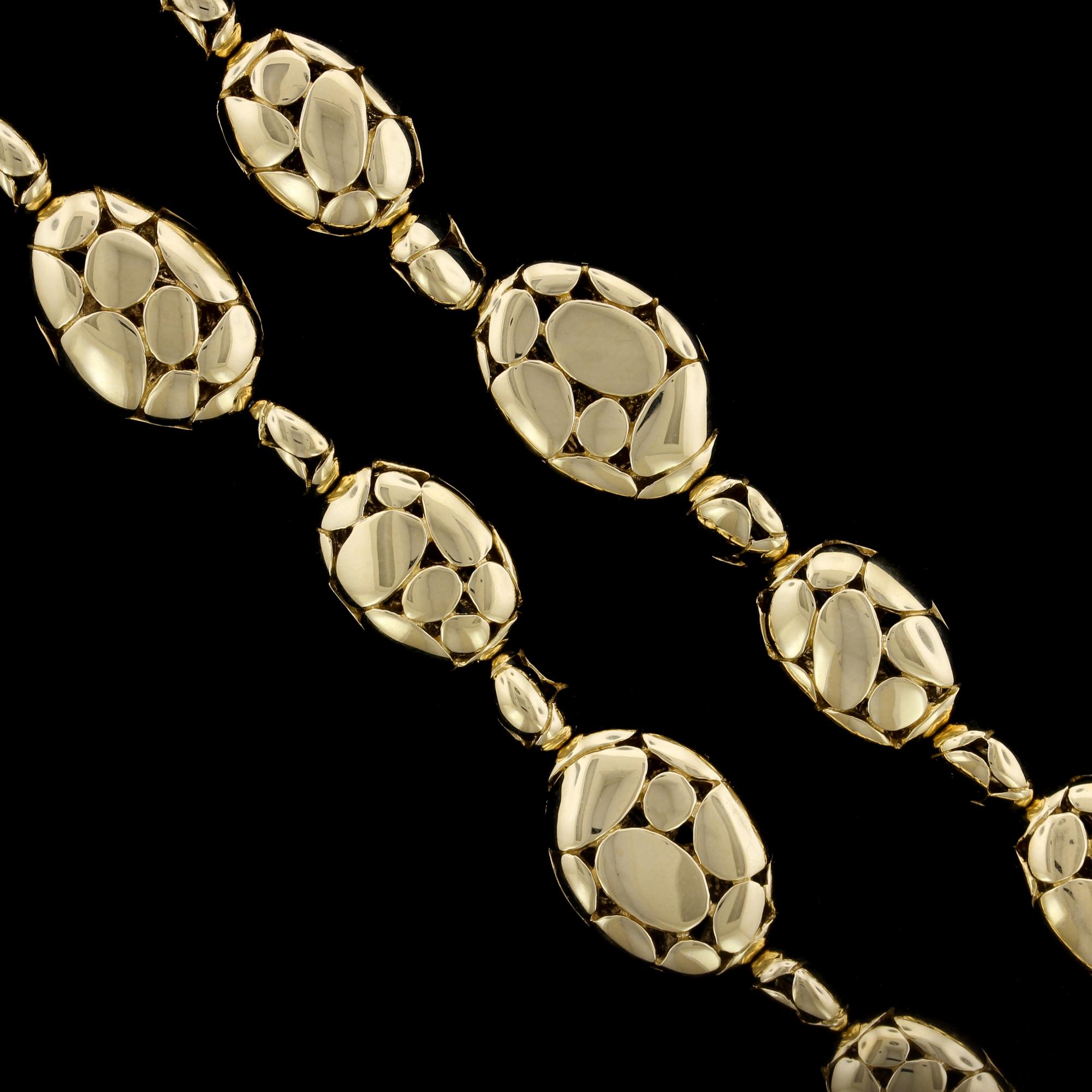 Women's John Hardy 18 Karat Yellow Gold Kali Bead Bracelet For Sale