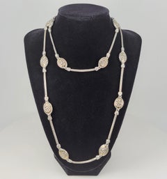 John Hardy 18 Karat Yellow Gold Sterling Silver Dot Necklace
