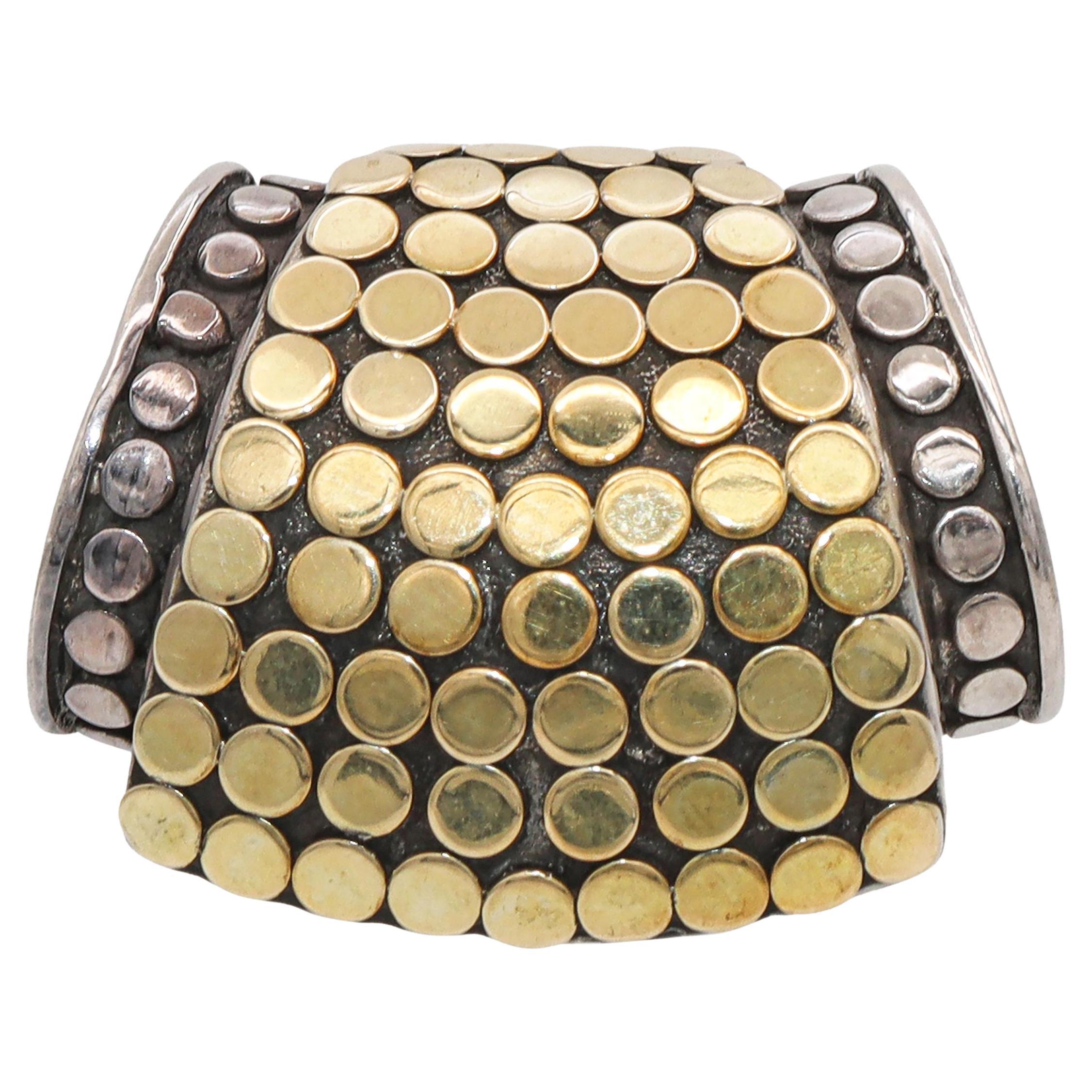 John Hardy, ciondolo in oro 18 carati e argento Sterling Dot Dot Collection Enhancer