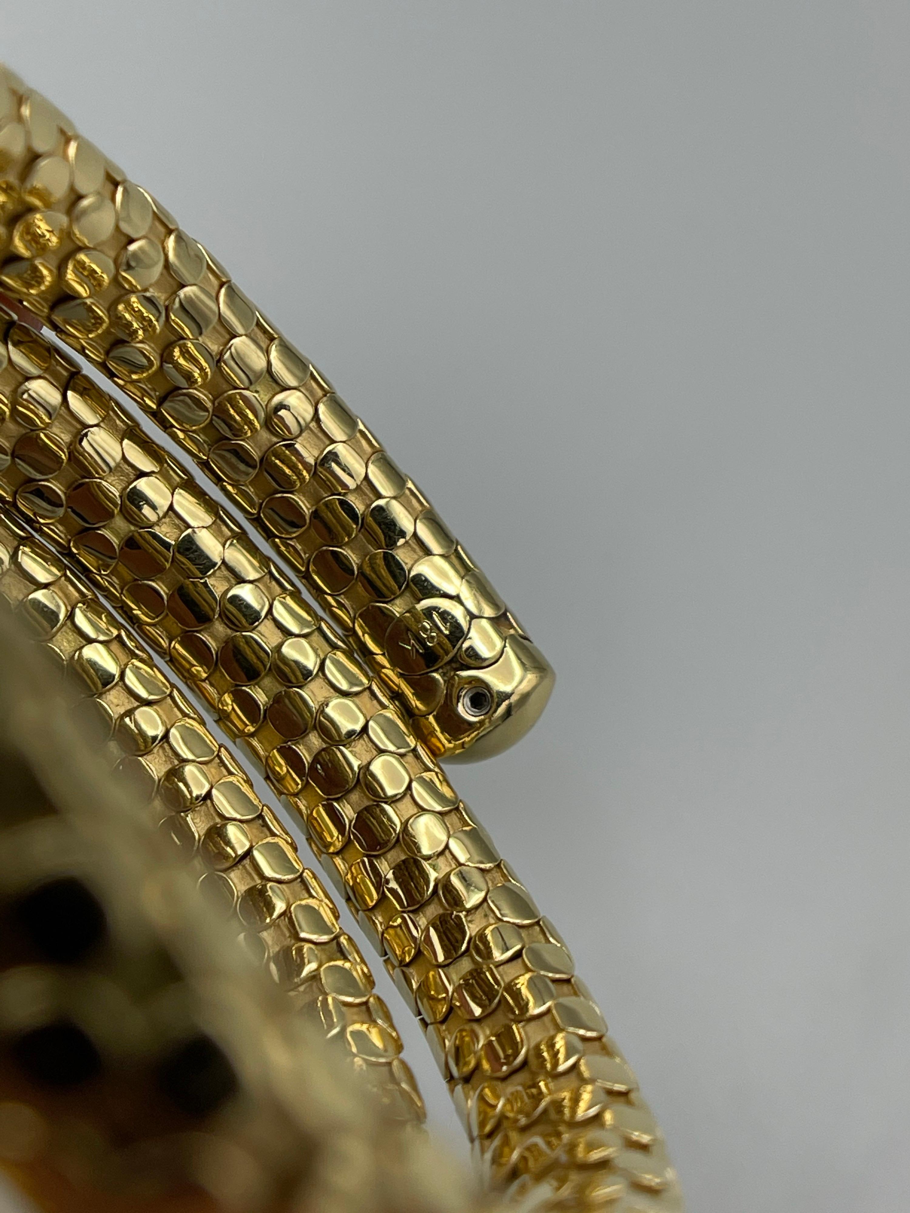 John Hardy 18k Gelbgold gepunktetes Spiral-Armband 1