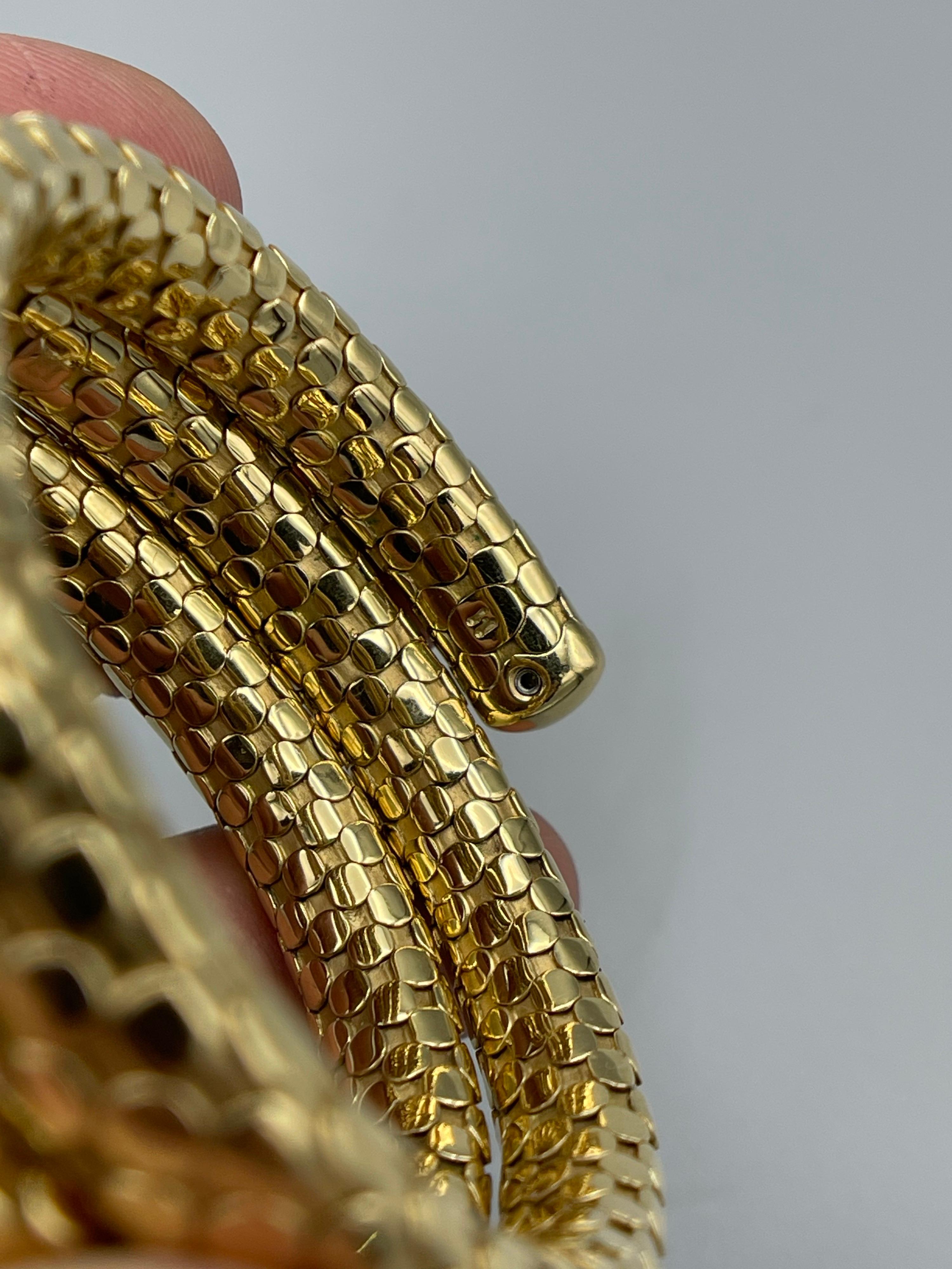 John Hardy 18k Gelbgold gepunktetes Spiral-Armband 2