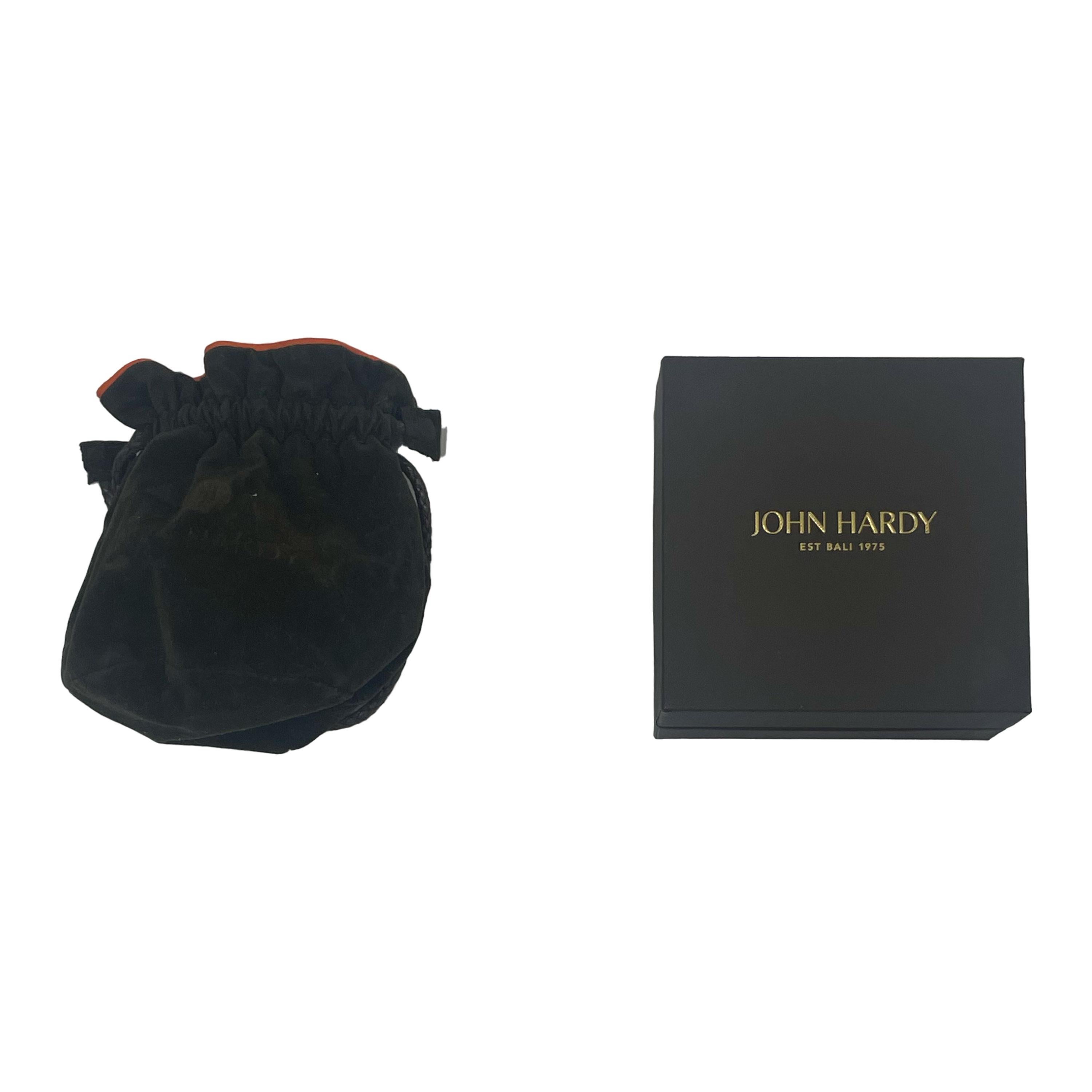 John Hardy 5 Station Diamant-Halskette aus Sterlingsilber 1,20 Karat Damen
