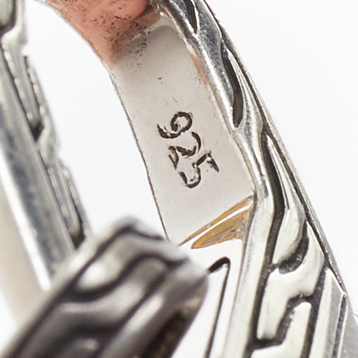 JOHN HARDY Collar corto de gargantilla con cadena de cobre desparejada de plata 925 5