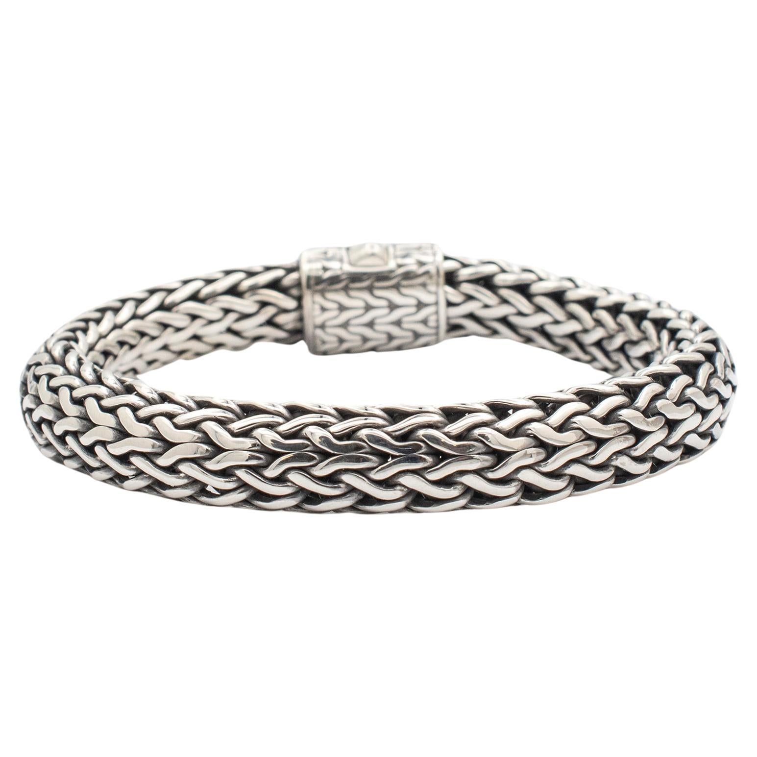 John Hardy 925 Sterling Silver 10.5mm Icon Chain Bracelet