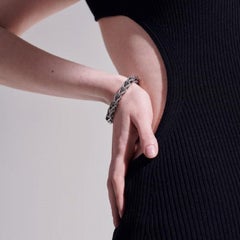 John Hardy Asli Classic Silver Chain Link Bracelet BU900770XUM