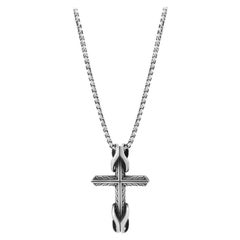 John Hardy Asli Classic Chain Link Cross Pendant Necklace NM90301X24